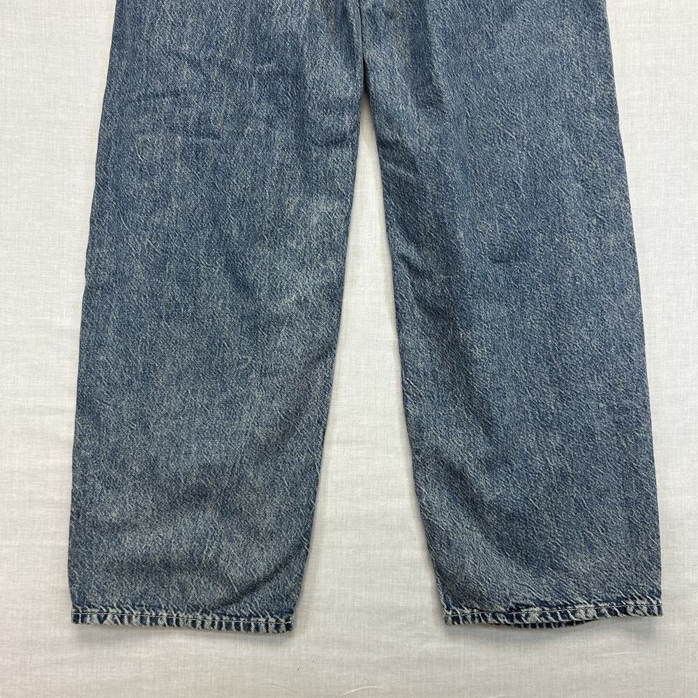& Denim H&M NEW Baggy High Waist Jeans Womens 0 Regular Fit Blue Distressed NWT - Picture 13 of 16